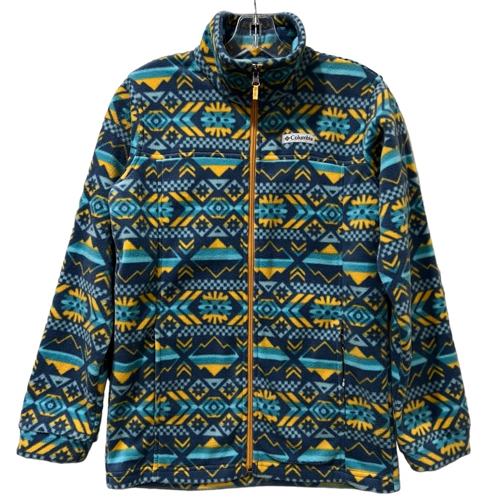Columbia Boys Large 14/16 Zing Iii Fleece Zip Up Sweater Jacket